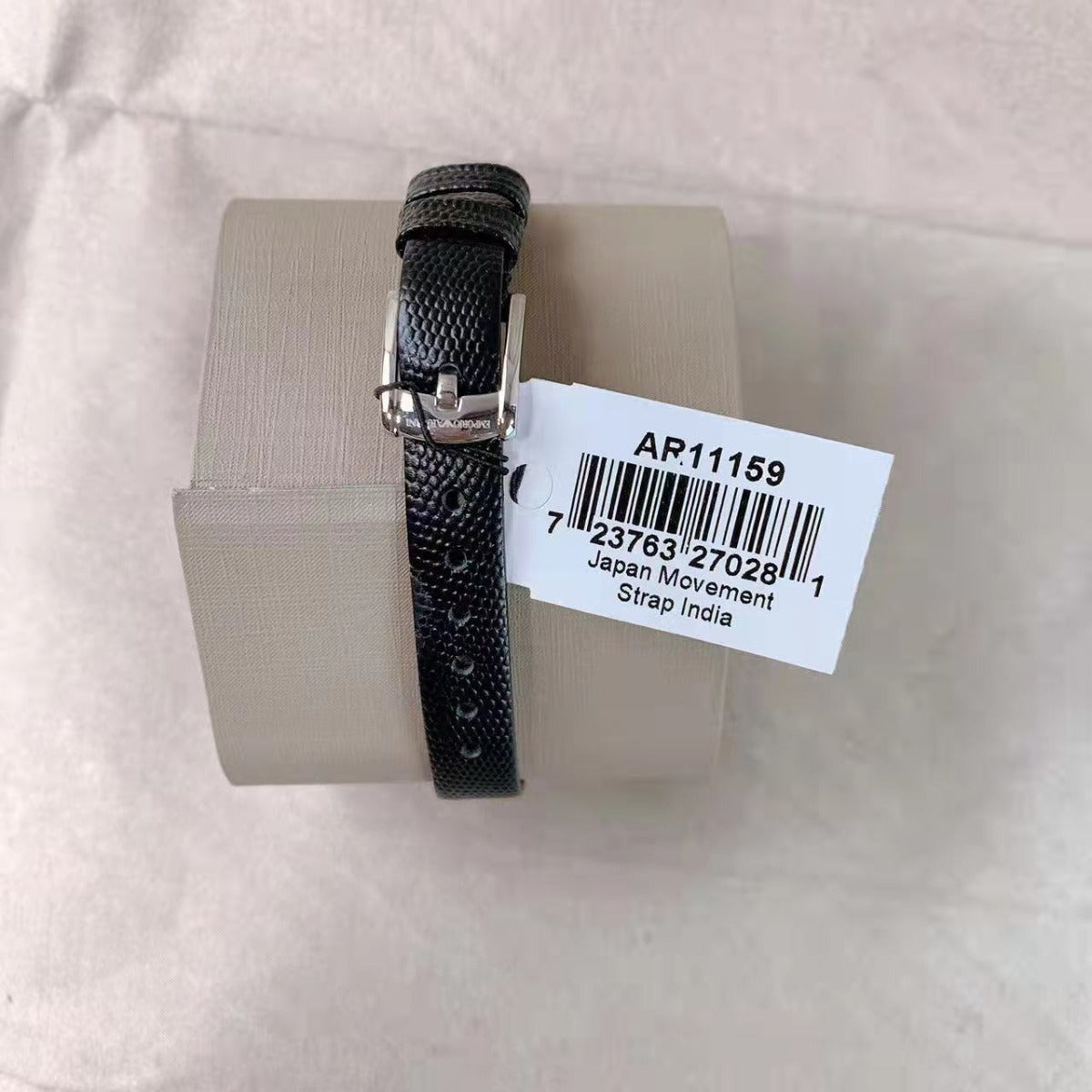 Emporio Armani AR11159 Women's Two-Hand Black Leather Watch Emporio Armani AR11159 Women's Two-Hand Black Leather Watch